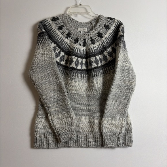 Lucky Brand Sweaters - Lucky Brand Women's Gray Sweater Size Large Boho Classic Outdoor Ski Cottagecore
